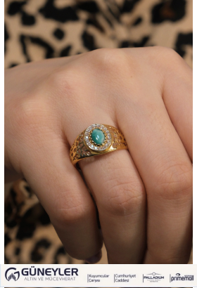FİRUZE TAŞLI YÜZÜK 22 AYAR A079554