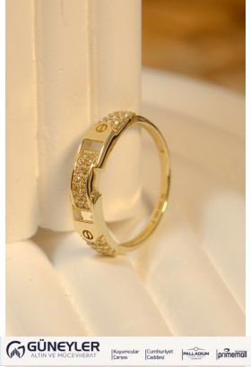 FANTAZİ YÜZÜK 14 AYAR A081580