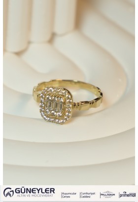 BAGET YÜZÜK 14 AYAR A081581