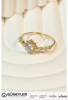 TEKTAŞ YÜZÜK 14 AYAR A082285