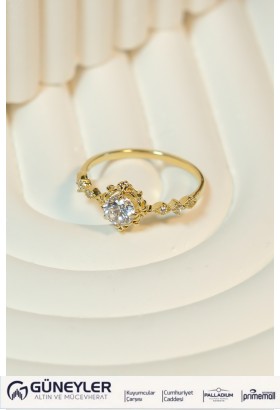 TEKTAŞ YÜZÜK 14 AYAR A082285