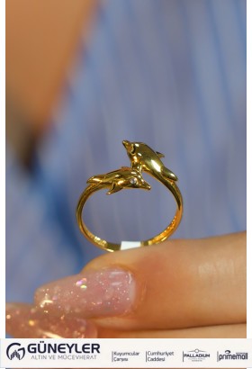 YUNUS BALIĞI MODEL YÜZÜK 22 AYAR A081125 YUNUS BALIĞI MODEL YÜZÜK 22 AYAR A081125