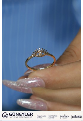 GÖZ MODEL YÜZÜK 14 AYAR AT02135