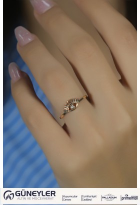GÖZ MODEL YÜZÜK 14 AYAR AT02135