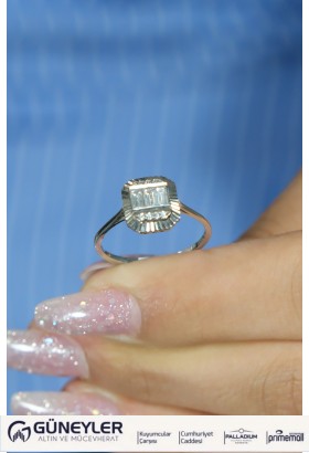 BAGET YÜZÜK 14 AYAR AT03034