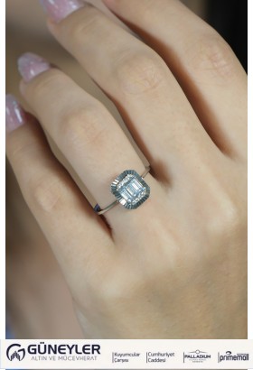 BAGET YÜZÜK 14 AYAR AT03034