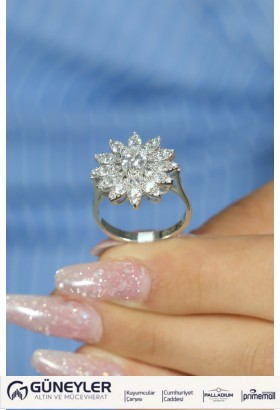 ÇİÇEK MODEL YÜZÜK 14 AYAR AT05670