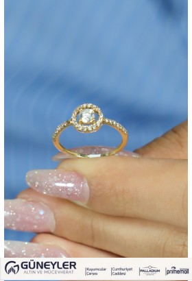 BAGET YÜZÜK 14 AYAR AT05681