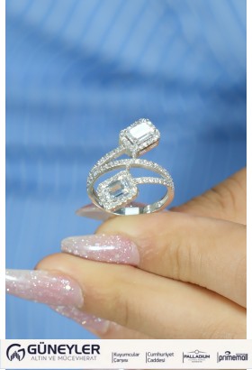 BAGET YÜZÜK 14 AYAR ATS9097