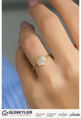 FANTAZİ YÜZÜK 14 AYAR A080548