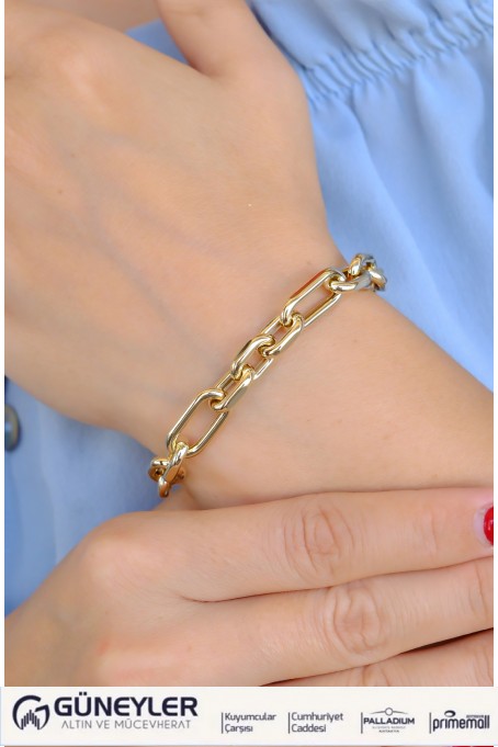 ZİNCİR BİLEKLİK 14 AYAR A084982 ZİNCİR BİLEKLİK 14 AYAR A084982