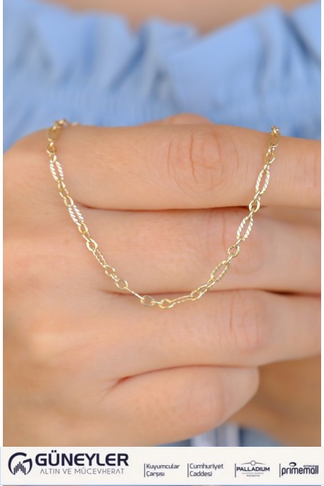 ÇITIR ZİNCİR KOLYE 14 AYAR A084993 ÇITIR ZİNCİR KOLYE 14 AYAR A084993