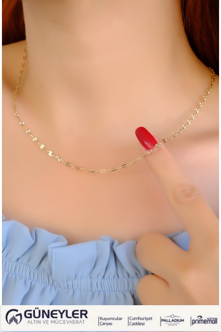 ÇITIR ZİNCİR KOLYE 14 AYAR A084993 ÇITIR ZİNCİR KOLYE 14 AYAR A084993