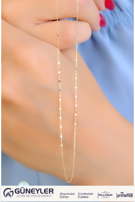 ÇITIR ZİNCİR KOLYE 14 AYAR A085006 ÇITIR ZİNCİR KOLYE 14 AYAR A085006