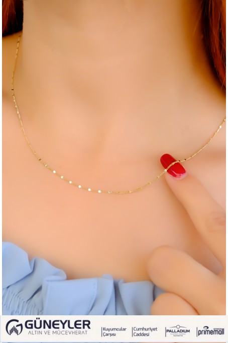 ÇITIR ZİNCİR KOLYE 14 AYAR A085006 ÇITIR ZİNCİR KOLYE 14 AYAR A085006