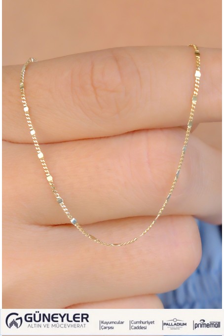 ÇITIR ZİNCİR KOLYE 14 AYAR A085014 ÇITIR ZİNCİR KOLYE 14 AYAR A085014