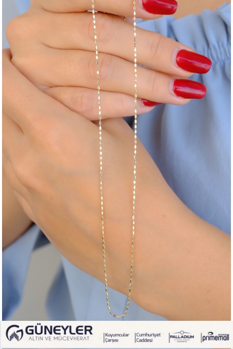 ÇITIR ZİNCİR KOLYE 14 AYAR A085002 ÇITIR ZİNCİR KOLYE 14 AYAR A085002