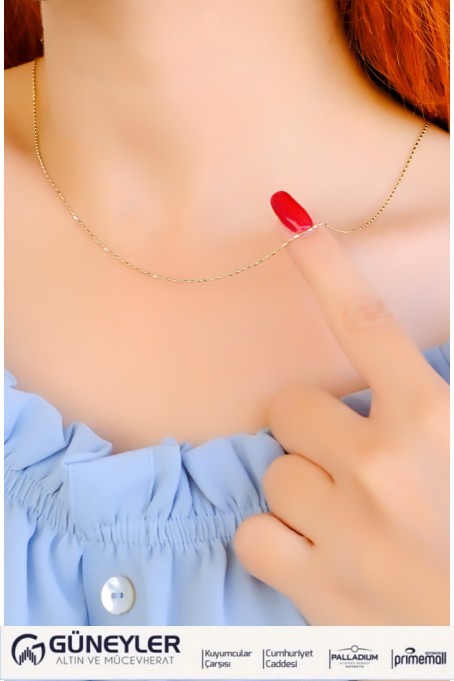 ÇITIR ZİNCİR KOLYE 14 AYAR A085002 ÇITIR ZİNCİR KOLYE 14 AYAR A085002