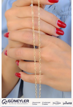 ÇITIR ZİNCİR KOLYE 14 AYAR A085001 ÇITIR ZİNCİR KOLYE 14 AYAR A085001