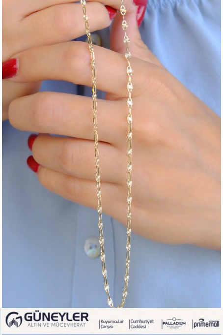 ÇITIR ZİNCİR KOLYE 14 AYAR A085004 ÇITIR ZİNCİR KOLYE 14 AYAR A085004