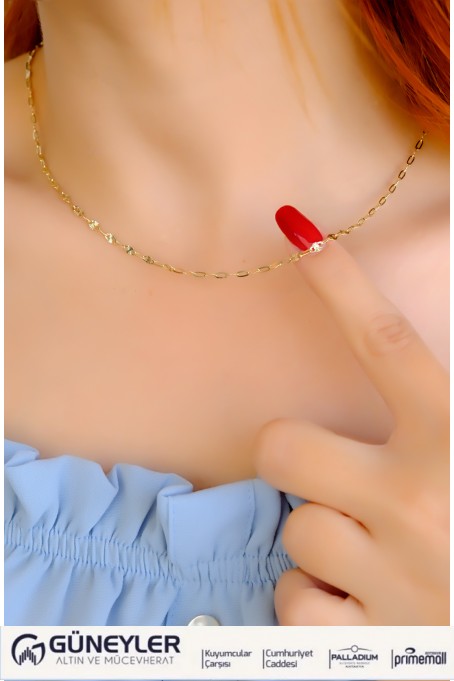 ÇITIR ZİNCİR KOLYE 14 AYAR A085004 ÇITIR ZİNCİR KOLYE 14 AYAR A085004