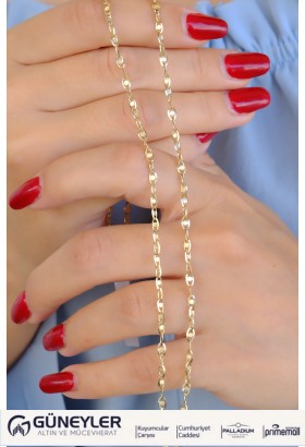 PULLU ZİNCİR KOLYE 14 AYAR A085011 PULLU ZİNCİR KOLYE 14 AYAR A085011