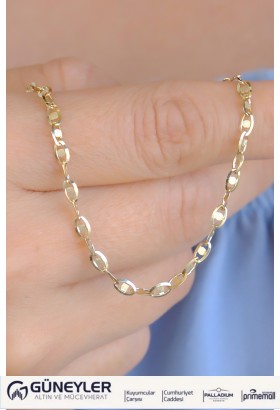 PULLU ZİNCİR KOLYE 14 AYAR A085011 PULLU ZİNCİR KOLYE 14 AYAR A085011