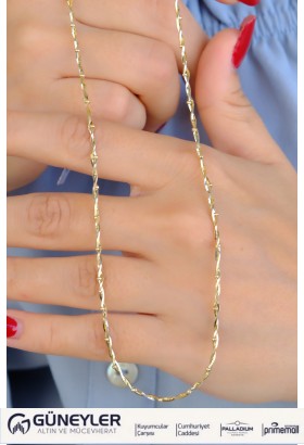 ÇITIR ZİNCİR KOLYE 14 AYAR A085015 ÇITIR ZİNCİR KOLYE 14 AYAR A085015