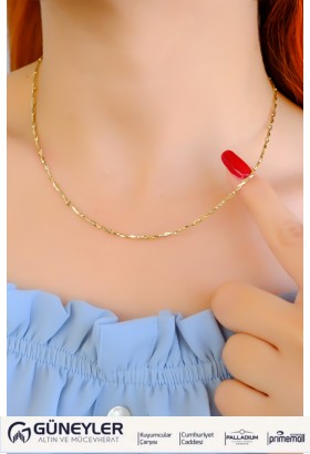 ÇITIR ZİNCİR KOLYE 14 AYAR A085015 ÇITIR ZİNCİR KOLYE 14 AYAR A085015