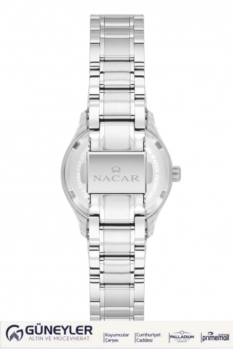 NACAR ÇELİK METAL BAND KADIN KOL SAATİ NC33-398316-ALM