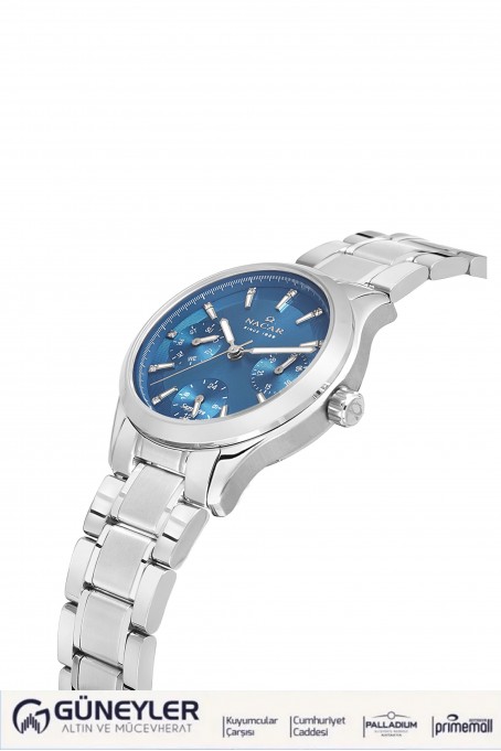 NACAR ÇELİK METAL BAND KADIN KOL SAATİ NC33-398316-ALM