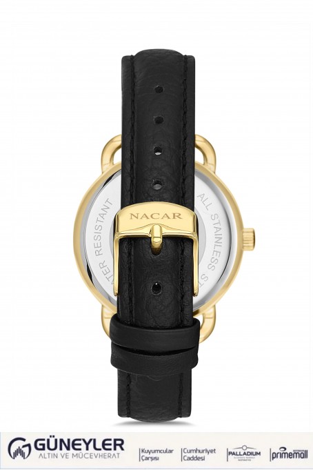 NACAR SİYAH HAKİKİ DERİ KADIN KOL SAATİ NC10-3931033-DSL1S NACAR SİYAH HAKİKİ DERİ KADIN KOL SAATİ NC10-3931033-DSL1S
