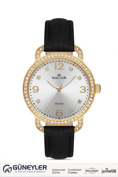 NACAR SİYAH HAKİKİ DERİ KADIN KOL SAATİ NC10-3931033-DSL1S NACAR SİYAH HAKİKİ DERİ KADIN KOL SAATİ NC10-3931033-DSL1S