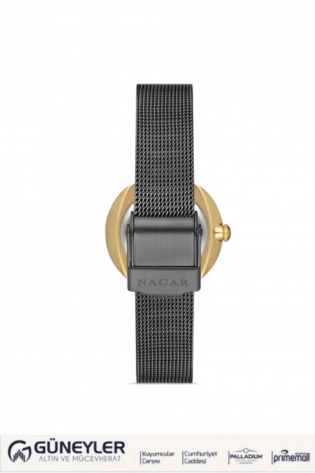 NACAR GRİ HASIR BAND KADIN KOL SAATİ NC17-3920594-GGMS