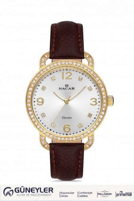 NACAR KAHVERENGİ HAKİKİ DERİ KADIN KOL SAATİ NC10-3931033-DSL2S NACAR KAHVERENGİ HAKİKİ DERİ KADIN KOL SAATİ NC10-3931033-DSL2S