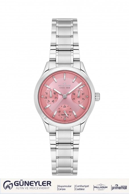 NACAR ÇELİK METAL BAND KADIN KOL SAATİ NC33-398316-ARM