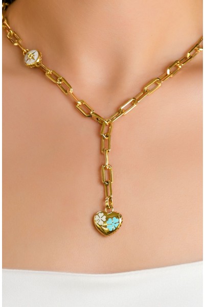 TASARIM ZİNCİRLİ KOLYE 14 AYAR A057510