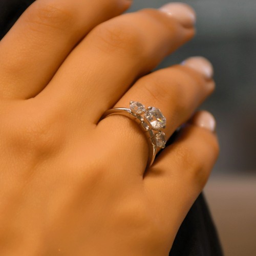 ÜÇTAŞ YÜZÜK 14 AYAR AT01570