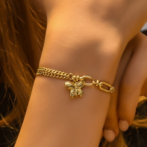 KELEBEK ZİNCİR BİLEKLİK 14 AYAR A049574 KELEBEK ZİNCİR BİLEKLİK 14 AYAR A049574