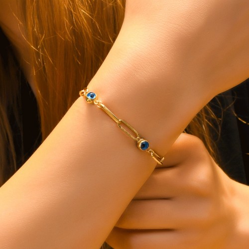 NAZAR BONCUKLU ŞANS BİLEKLİĞİ 14 AYAR A058857 NAZAR BONCUKLU ŞANS BİLEKLİĞİ 14 AYAR A058857