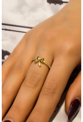 TAŞLI FİYONK YÜZÜK 14 AYAR A061107 TAŞLI FİYONK YÜZÜK 14 AYAR A061107