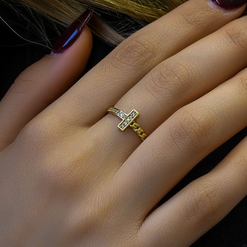 TAŞLI TASARIM YÜZÜK 14 AYAR A061109 TAŞLI TASARIM YÜZÜK 14 AYAR A061109