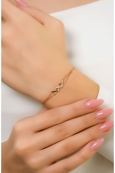 ZİGZAG SONSUZLUK BİLEKLİK 14 AYAR ATS9628 ZİGZAG SONSUZLUK BİLEKLİK 14 AYAR ATS9628