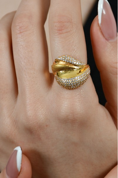 TAŞLI FANTAZİ YÜZÜK 22 AYAR A011589 TAŞLI FANTAZİ YÜZÜK 22 AYAR A011589