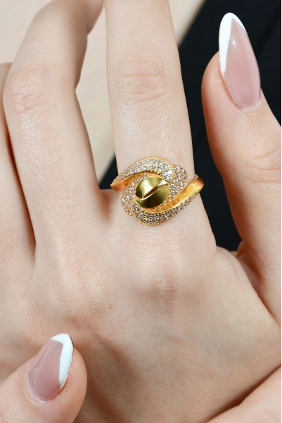 TAŞLI FANTAZİ YÜZÜK 22 AYAR A029782