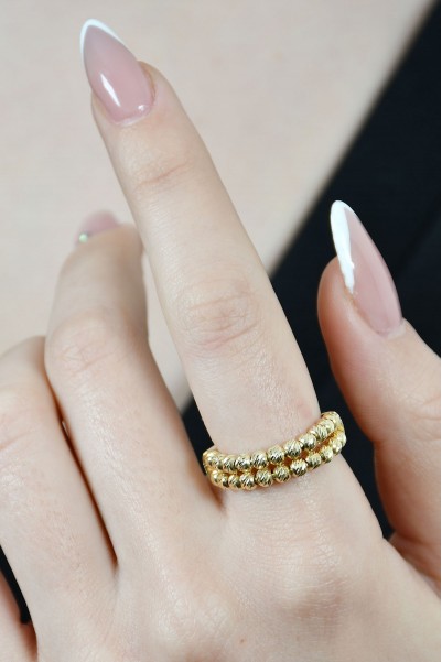 YARIM TUR DORİKA YÜZÜK 14 AYAR A041287