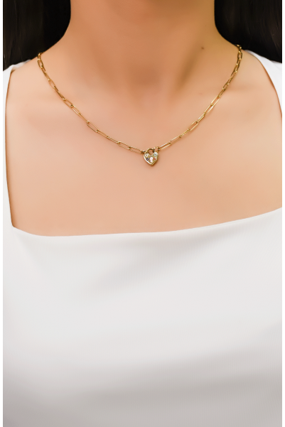KALP ZİNCİR KOLYE 14 AYAR A049116