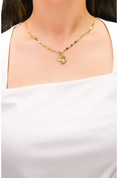 KALPLİ MELEK KOLYE 14 AYAR A055413 KALPLİ MELEK KOLYE 14 AYAR A055413