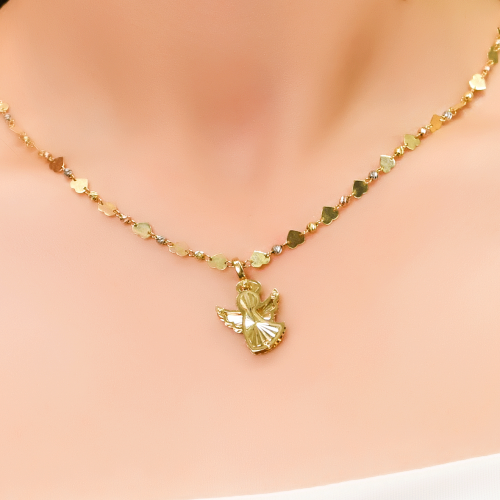 KALPLİ MELEK KOLYE 14 AYAR A055413