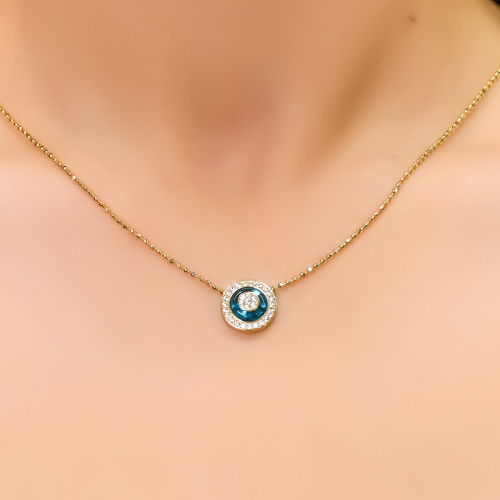 NAZAR BONCUKLU KOLYE 14 AYAR A065260